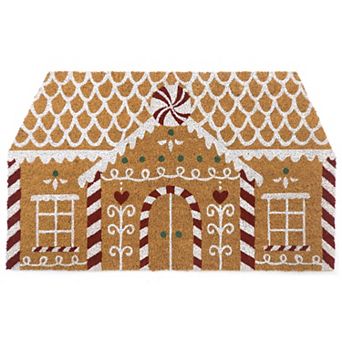 St. Nicholas Square® Gingerbread House Coir Doormat
