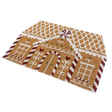 St. Nicholas Square® Gingerbread House Coir Doormat