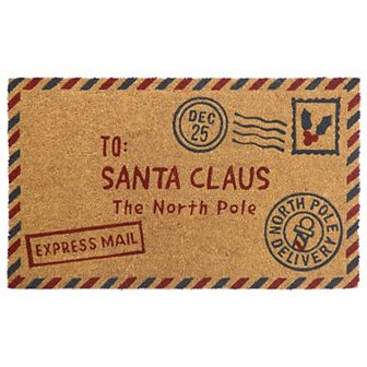 St. Nicholas Square® Letter to Santa Coir Doormat