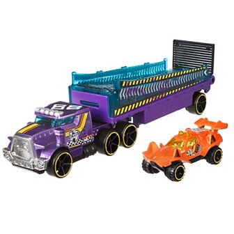 Hot Wheels Super Rigs 2 pc Toy Car and Transporter Set - Styles May Vary