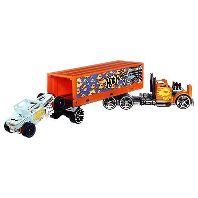 Hot Wheels 2-pc. Super Rigs Toy Car & Transporter Set Styles May Vary