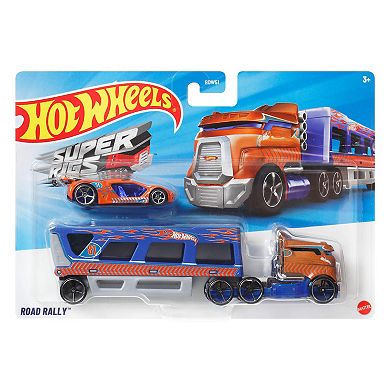 Mattel Hot Wheels Super Rigs 2-pc. Toy Car and Transporter Set