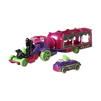 Hot Wheels Super Rigs 2 pc Toy Car and Transporter Set - Styles May Vary