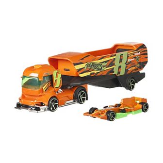 Hot Wheels Super Rigs 2 pc Toy Car and Transporter Set - Styles May Vary