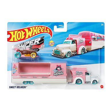 Hot Wheels 2-pc. Super Rigs with Matching Transporter and Vehicle Set - Styles May Vary