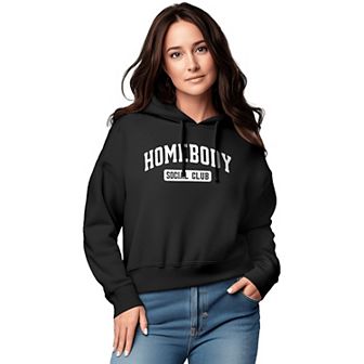 Women's Homebody Social Club Graphic Cropped Hoodie