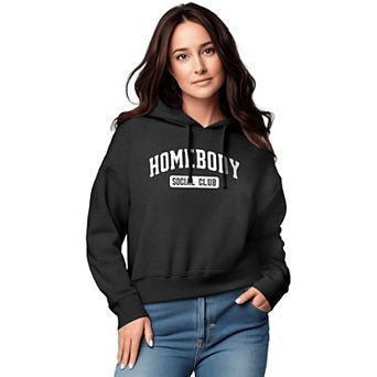 Women's Homebody Social Club Graphic Cropped Hoodie