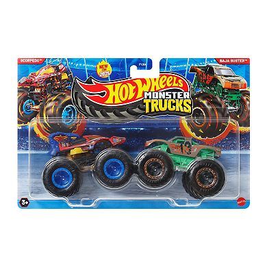 Hot Wheels Monster Trucks 2-pk. Demolition Doubles Toy Trucks Styles May Vary
