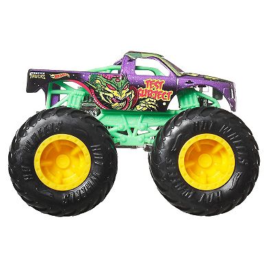 Hot Wheels Monster Trucks Demolition Doubles Bionic Bruiser & Test Subject Toy Trucks 2-pk.