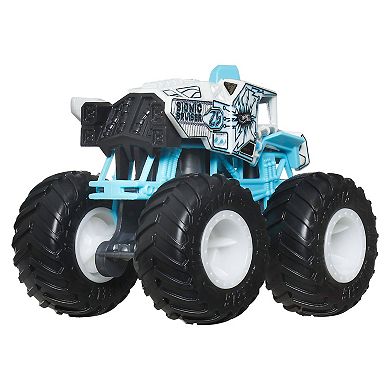 Hot Wheels Monster Trucks Demolition Doubles Bionic Bruiser & Test Subject Toy Trucks 2-pk.