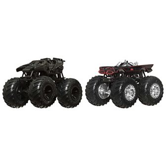Hot Wheels Monster Trucks Demolition Doubles DC Comics Batman Toy Trucks 2 pk