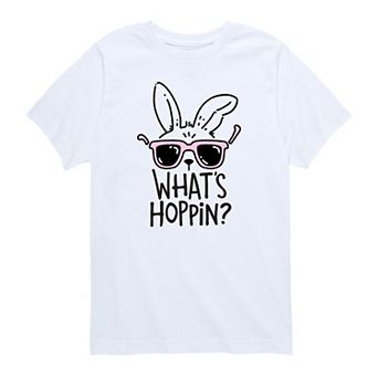 Boys 8-20 What's Hoppin Easter Bunny Graphic Tee
