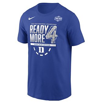 Men's Nike Royal Duke Blue Devils 2025 NCAA Men's Basketball Tournament March Madness Final Four Locker Room T-Shirt