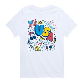 Boys 8-20 Peanuts USA Doodles Graphic Tee