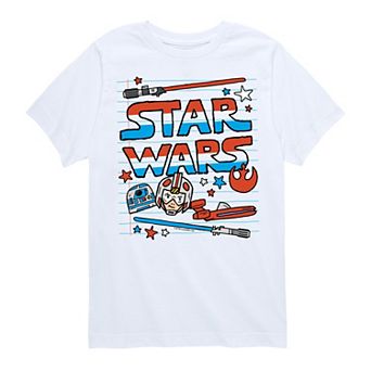 Boys 8-20 Star Wars Americana Doodles Graphic Tee