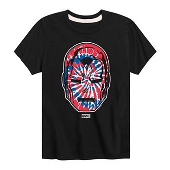 Boys 8-20 Marvel Iron Man Tie Dye Red, White & Blue Graphic Tee