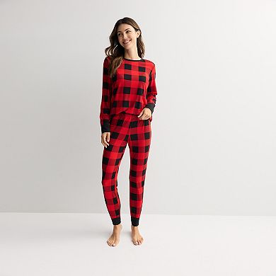 Women's Jammies For Your Families® Buffalo Check Pajama Top & Pajama Bottoms Set