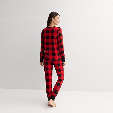 Women's Jammies For Your Families® Buffalo Check Pajama Top & Pajama Bottoms Set