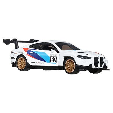 Hot Wheels Pull-Back Speeders 2022 BMW M4 GT3 Toy Car