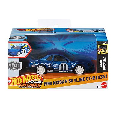 Hot Wheels Pull-Back Speeders Toy Car 1:43 Scale Styles May Vary