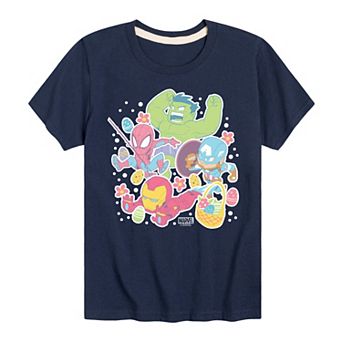 Boys 8-20 Marvel Easter Stickers Graphic Tee