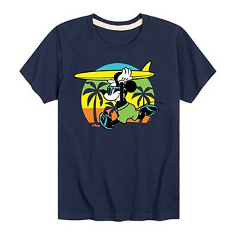 Disney's Mickey Mouse Boys 8-20 Beach Surfing Graphic Tee