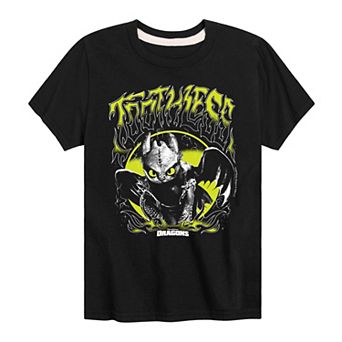 Boys 8-20 How To Train Your Dragon Boys 8-20 Toothless Heavy Metal Graphic Tee
