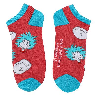 Women's Dr. Seuss 5-Pack The Cat in the Hat, The Grinch, & Friends Ankle Socks