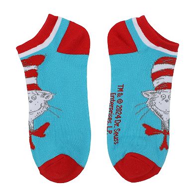 Women's Dr. Seuss 5-Pack The Cat in the Hat, The Grinch, & Friends Ankle Socks