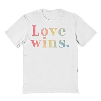 Men's Grayson Threads The Label Love Wins Pride Graphic Tee