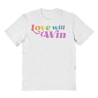Men's Grayson Threads The Label Love Will Win Pride Graphic Tee