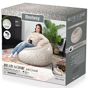 Bestway Inflate-A-Chair Inflatable Indoor/Outdoor Air Chair - Styles May Vary