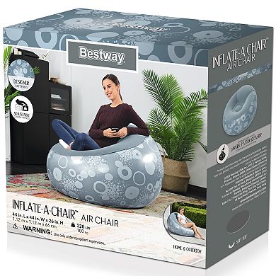 Bestway Inflate-A-Chair Inflatable Indoor/Outdoor Air Chair - Styles May Vary