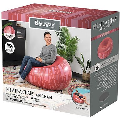 Bestway Inflate-A-Chair Inflatable Indoor/Outdoor Air Chair - Styles May Vary