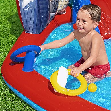 Bestway Spider-Man Inflatable Water Play Center with Slide and Sprayer
