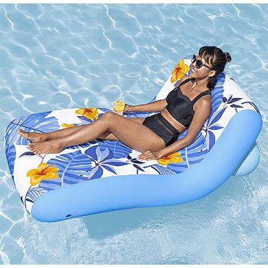 Bestway H2OGO! Blissful Drifter Inflatable Pool Lounge with Cup Holder