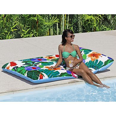 Bestway Blissful Drifter XL Inflatable Pool Lounge with Cover & Headrest