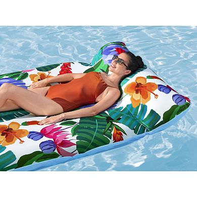 Bestway Blissful Drifter XL Inflatable Pool Lounge with Cover & Headrest