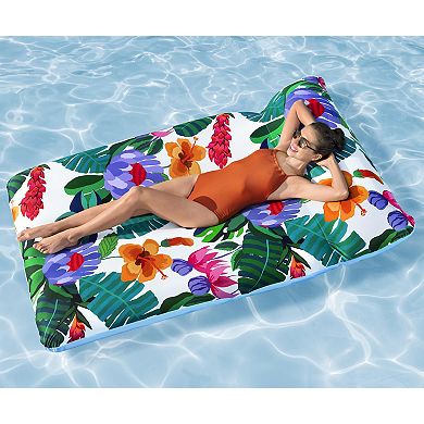 Bestway Blissful Drifter XL Inflatable Pool Lounge with Cover & Headrest