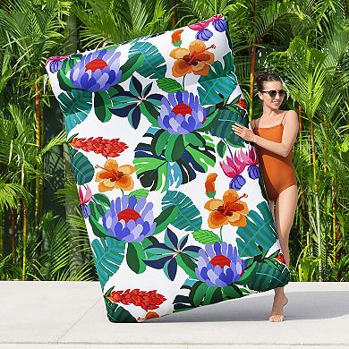 Bestway Blissful Drifter XL Inflatable Pool Lounge with Cover & Headrest