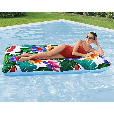 Bestway Blissful Drifter XL Inflatable Pool Lounge with Cover & Headrest
