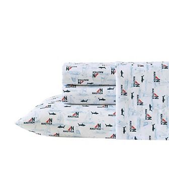 Nautica Kids Patterned Sheet Set with Pillowcases