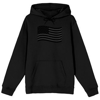 Men's Dark Wavy Flag Hoodie