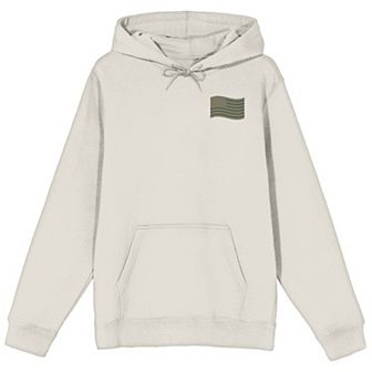 Men's Wavy American Flag Hoodie