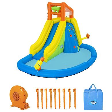 Bestway H2OGO! Mount Splashblast Mega Inflatable Water Park with Slide & Climbing Wall