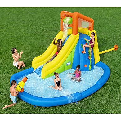 Bestway H2OGO! Mount Splashblast Mega Inflatable Water Park with Slide & Climbing Wall