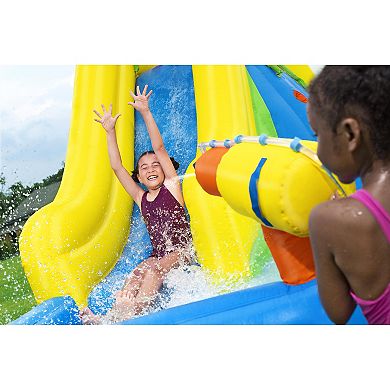 Bestway H2OGO! Mount Splashblast Mega Inflatable Water Park with Slide & Climbing Wall