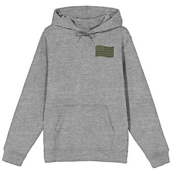 Men's Wavy American Flag Hoodie