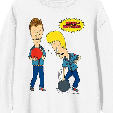 Men's Beavis & Butthead Bowling Long Sleeve Graphic Tee