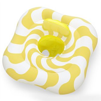 Bestway Swim Safe Comfort Plush Baby Float Inflatable with Diaper-Style Seat